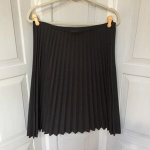 Express World Brand Gray Pleated Mini Skirt